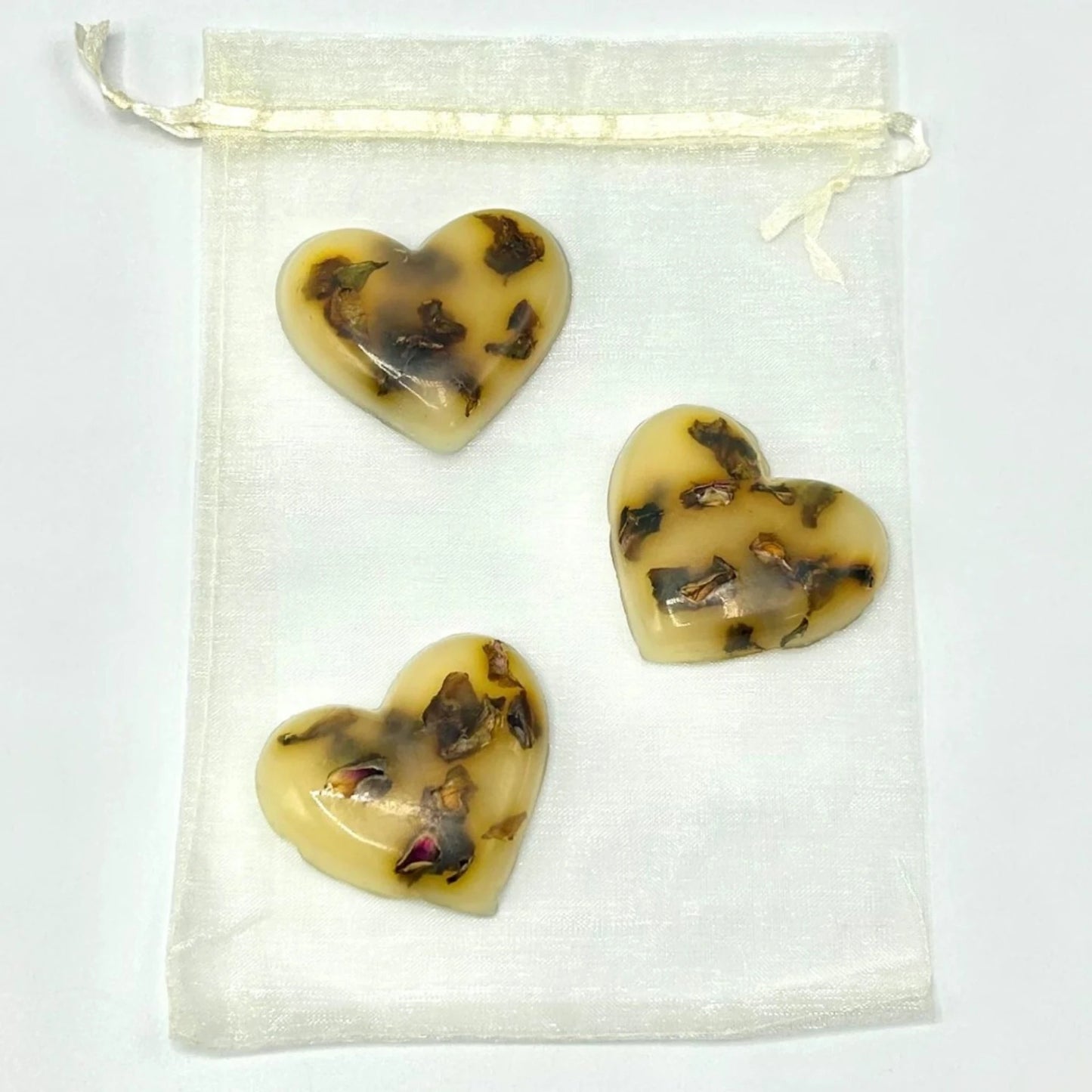 Heart Guest Soap - Rose Geranium (Pack 3)