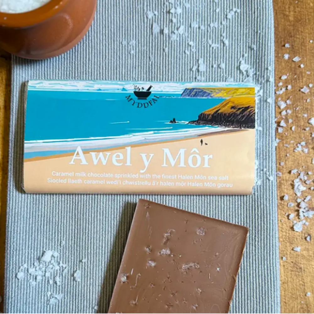 Awel y Môr (Sea Breeze) Milk Chocolate - 90g