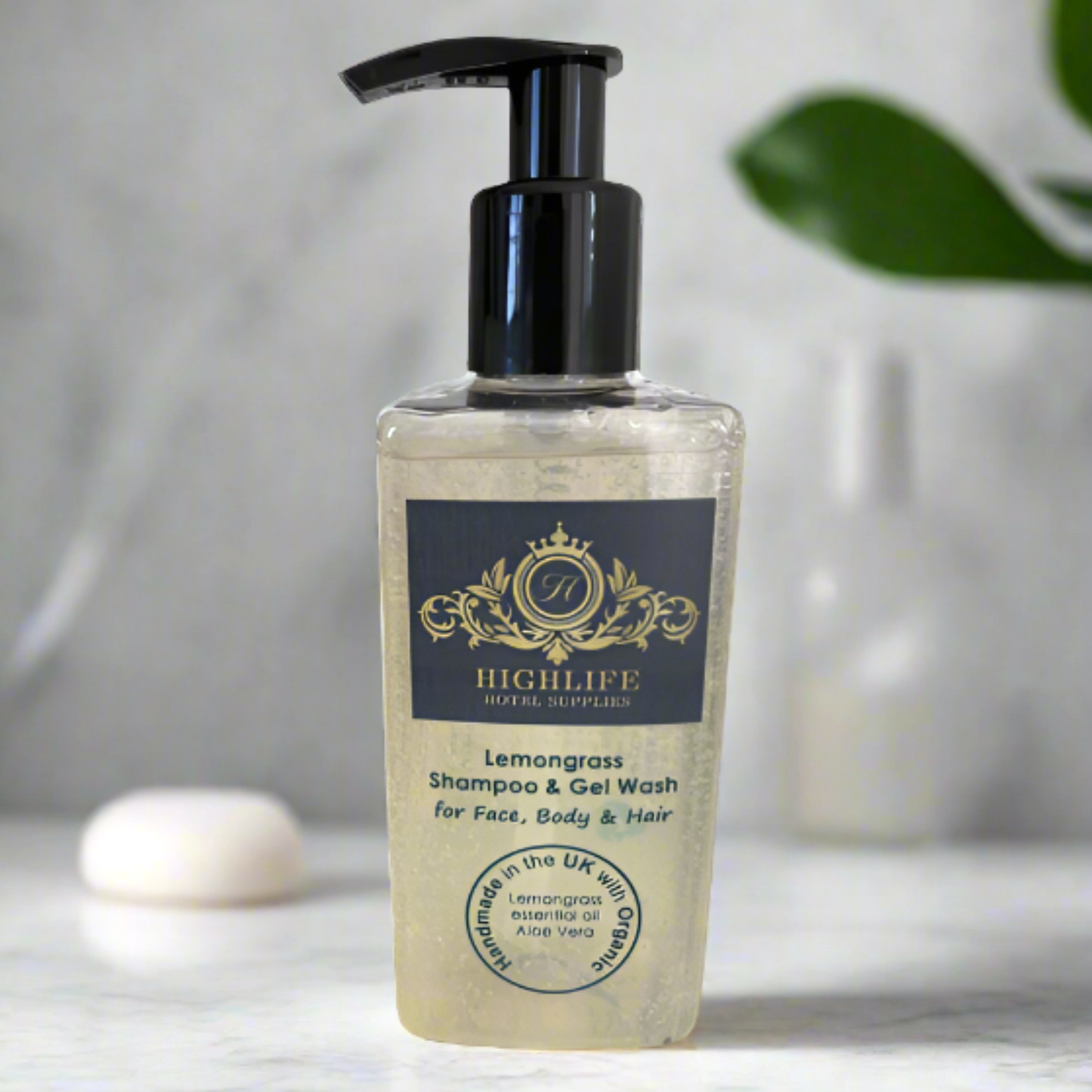 Lemongrass Shampoo & Gel Wash refillable 250ml - Personalised (Pack 3)