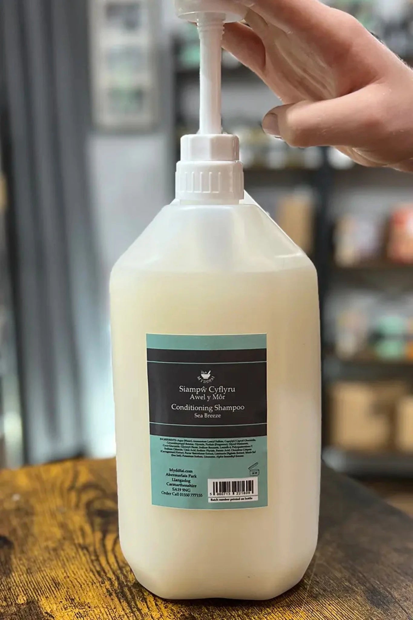 Myddfai Conditioning Shampoo 5lt Refill Sea Breeze Poteli Ail-lenwi 5ltr o Siampŵ Cyflyru Awel y Môr (Pack 1)