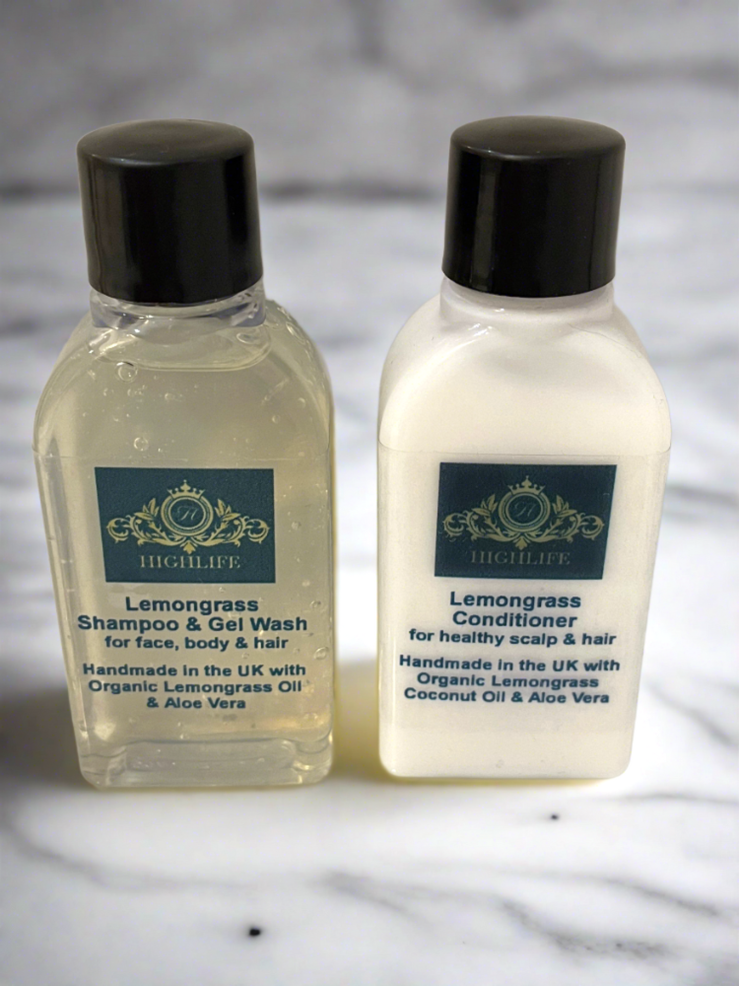 Lemongrass Shampoo & Gel Wash 25ml - Personalised  (Pack 10)
