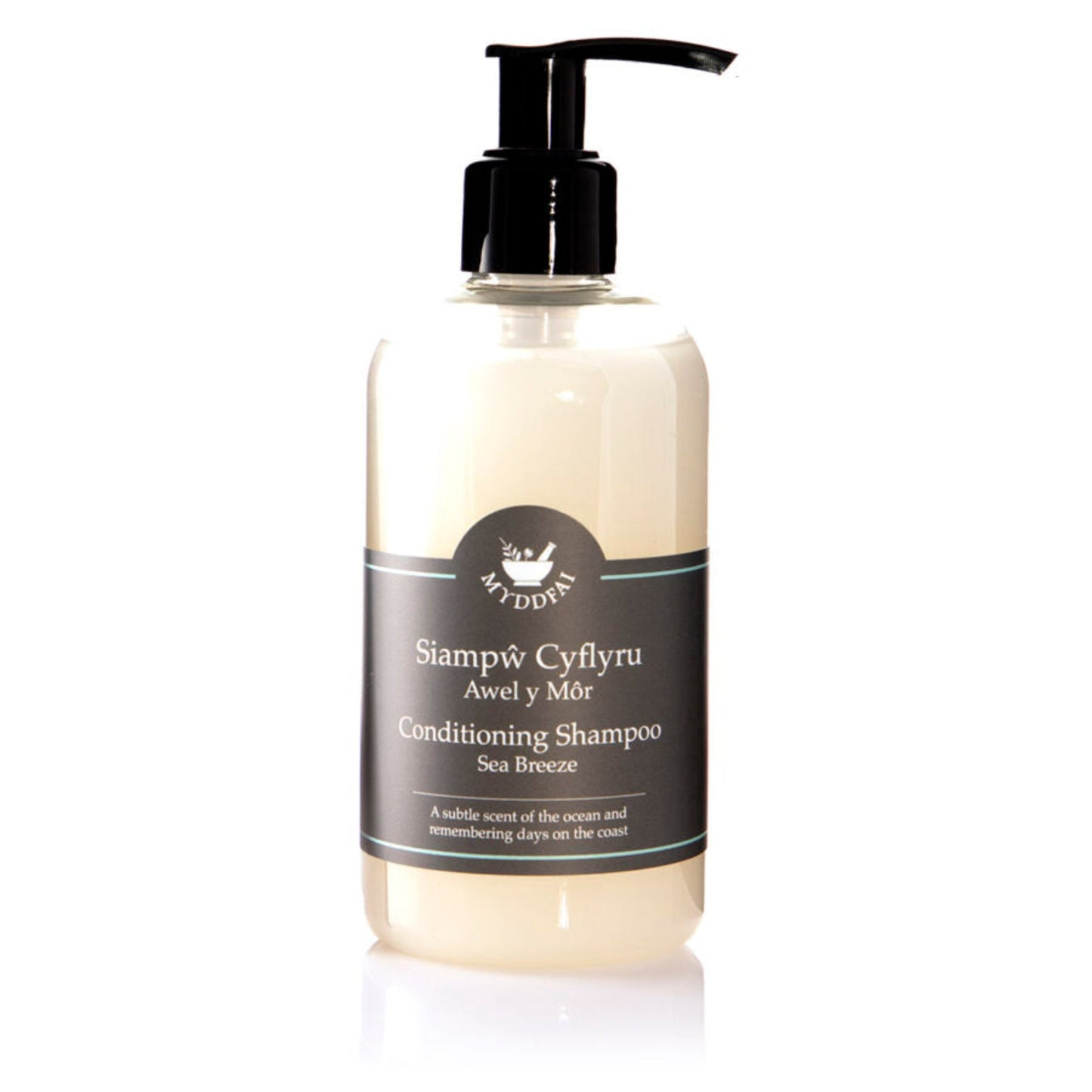 Myddfai Conditioning Shampoo Sea Breeze Siampŵ Cyflyru Awel y Môr  250ml Glass or Plastic bottle (Pack 1)