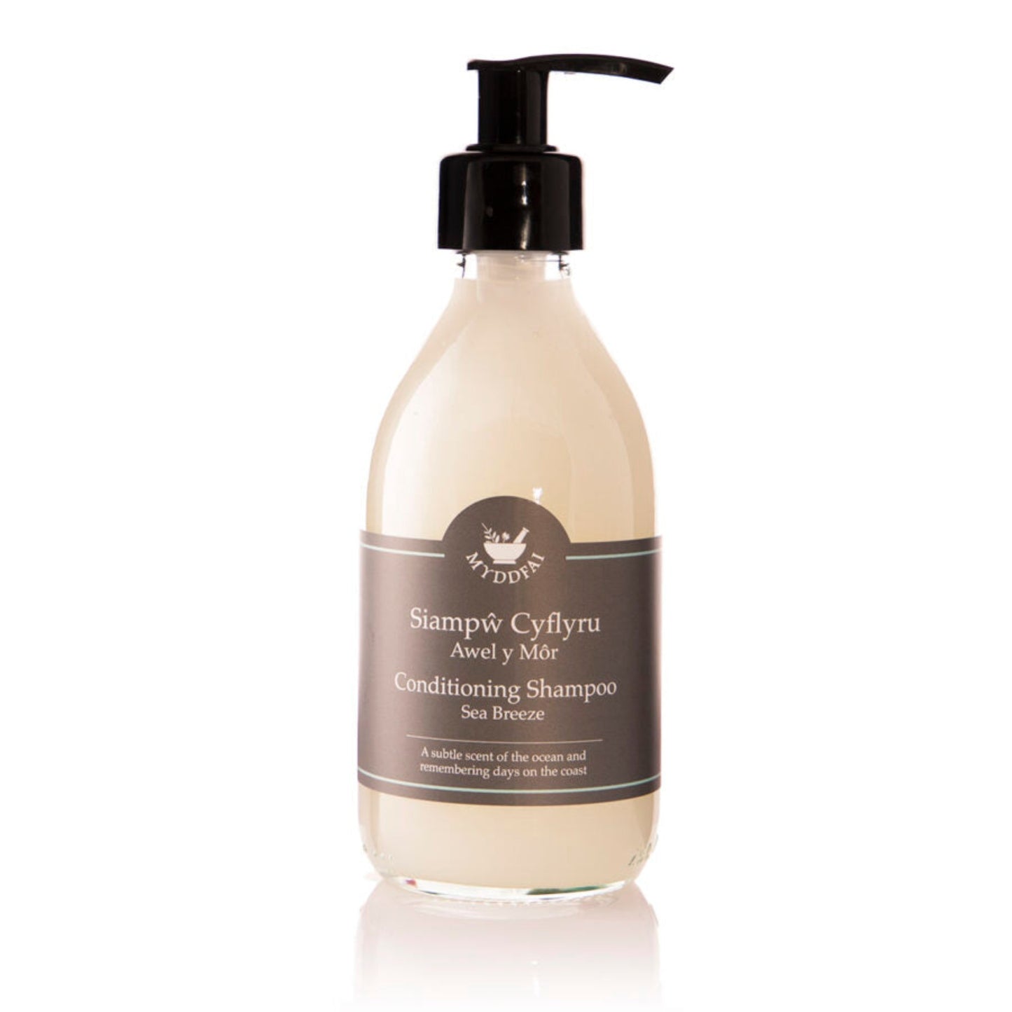 Myddfai Conditioning Shampoo Sea Breeze Siampŵ Cyflyru Awel y Môr  250ml Glass or Plastic bottle (Pack 1)